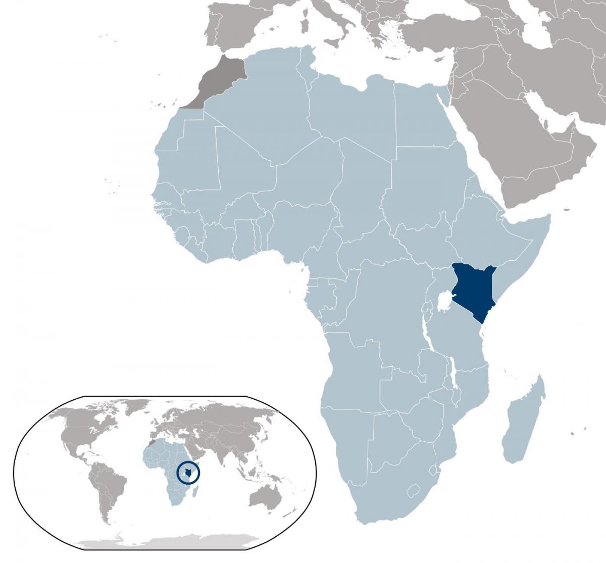 Kenya térképen