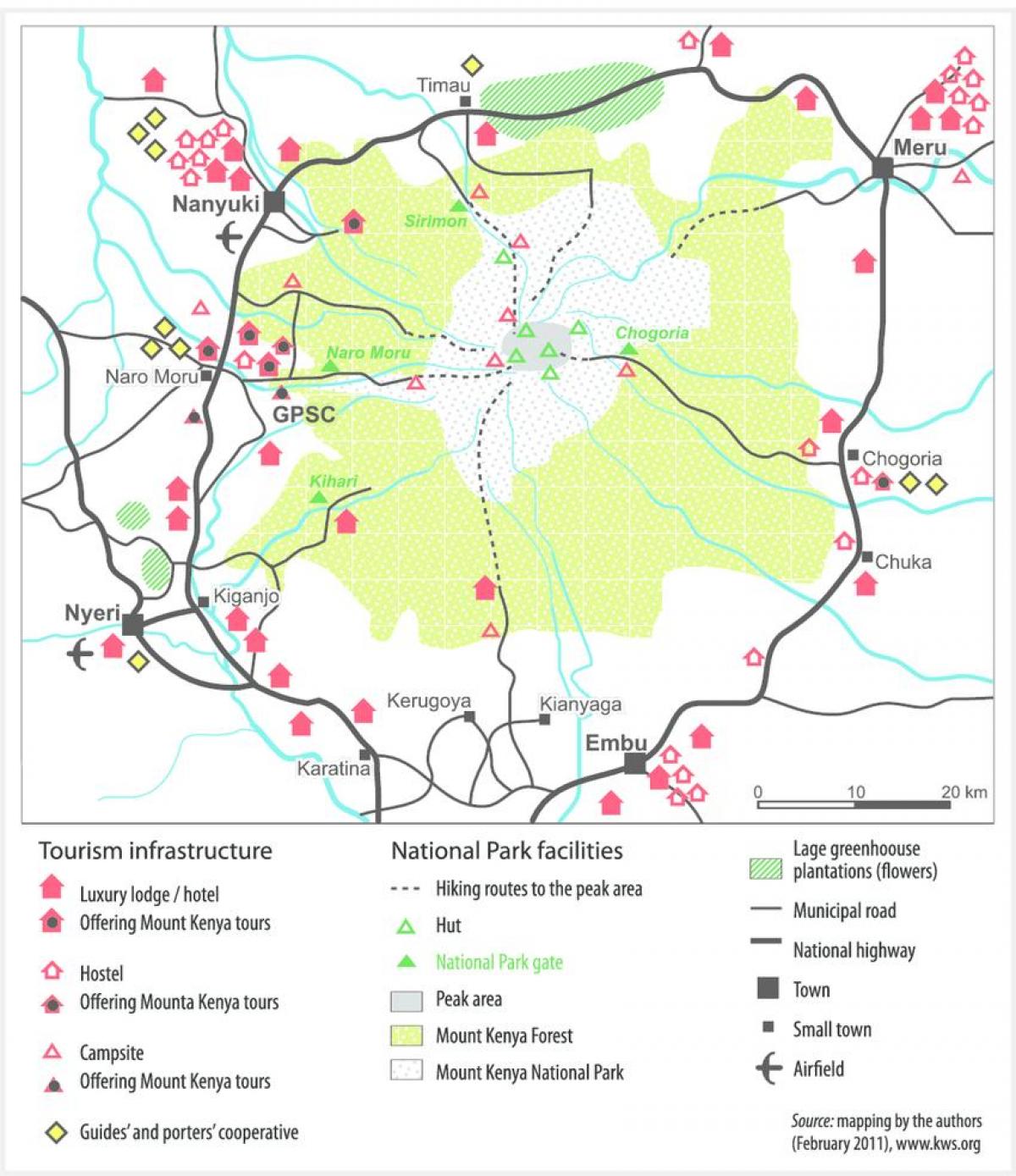 mt Kenya afrika térkép