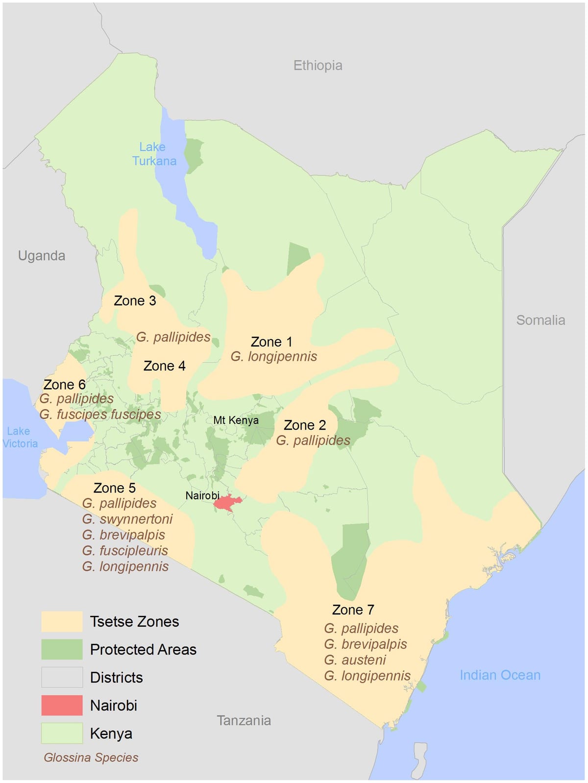Kenya intézet földmérési, térképészeti 2016-bevitel