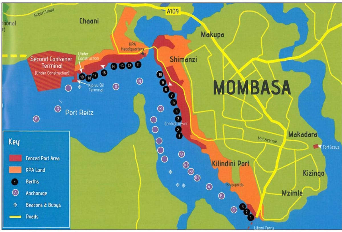 térkép mombasa Kenya