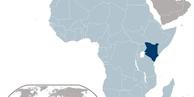 Kenya térképen