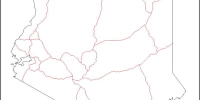Kenya üres térkép