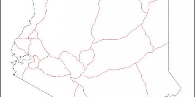 Kenya üres térkép