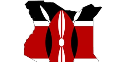 Térkép Kenya zászló