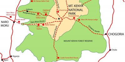 Térkép mount Kenya
