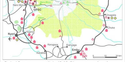 Mt Kenya afrika térkép