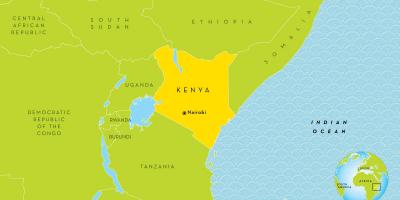 Nairobi, Kenya térképen