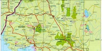 Nyugati tartomány, Kenya térkép