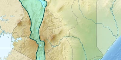 Térkép rift-völgyi Kenya